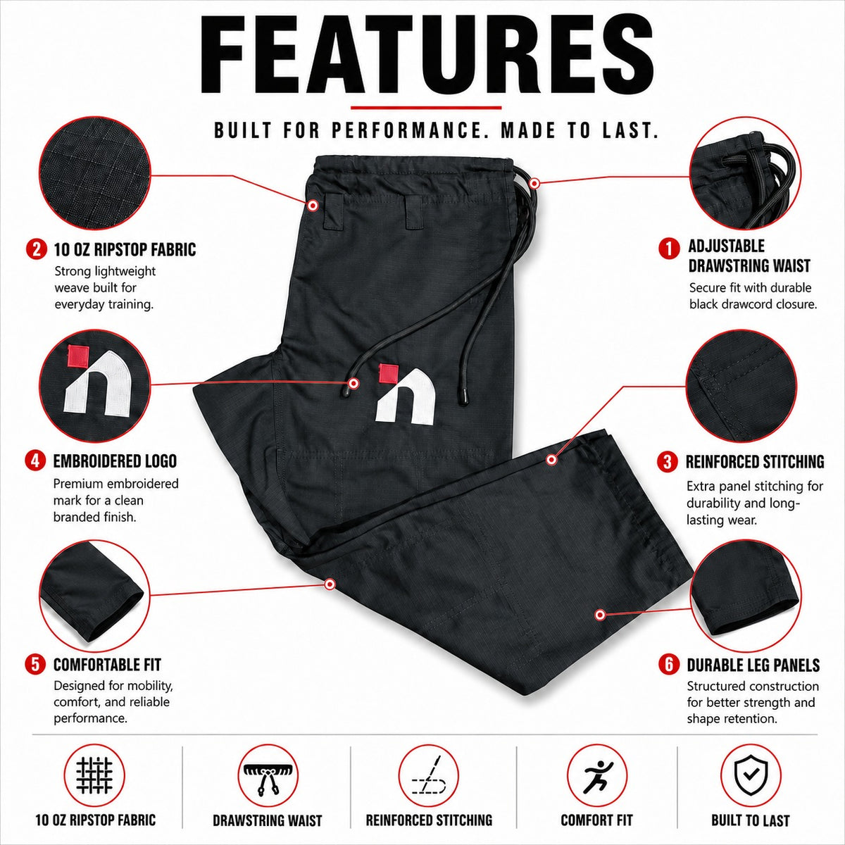 Nakara No Compromise BJJ Gi – Black